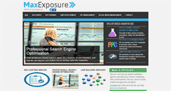 Desktop Screenshot of max-exposure.com